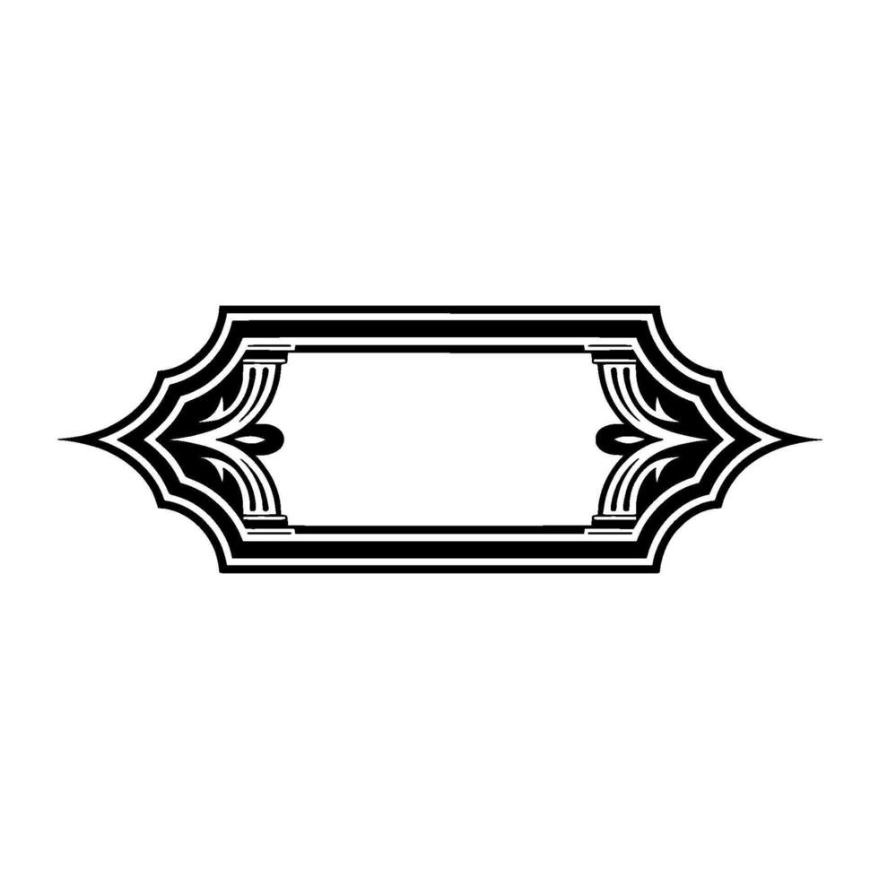 Elegant Deco Frame, Vintage Element, Ornament vector