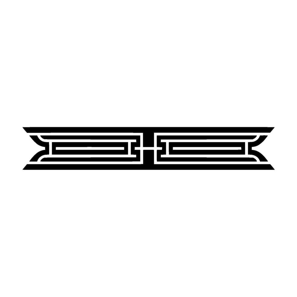 Geometric Border, Intricate , Classic Motif, Minimalist Art vector