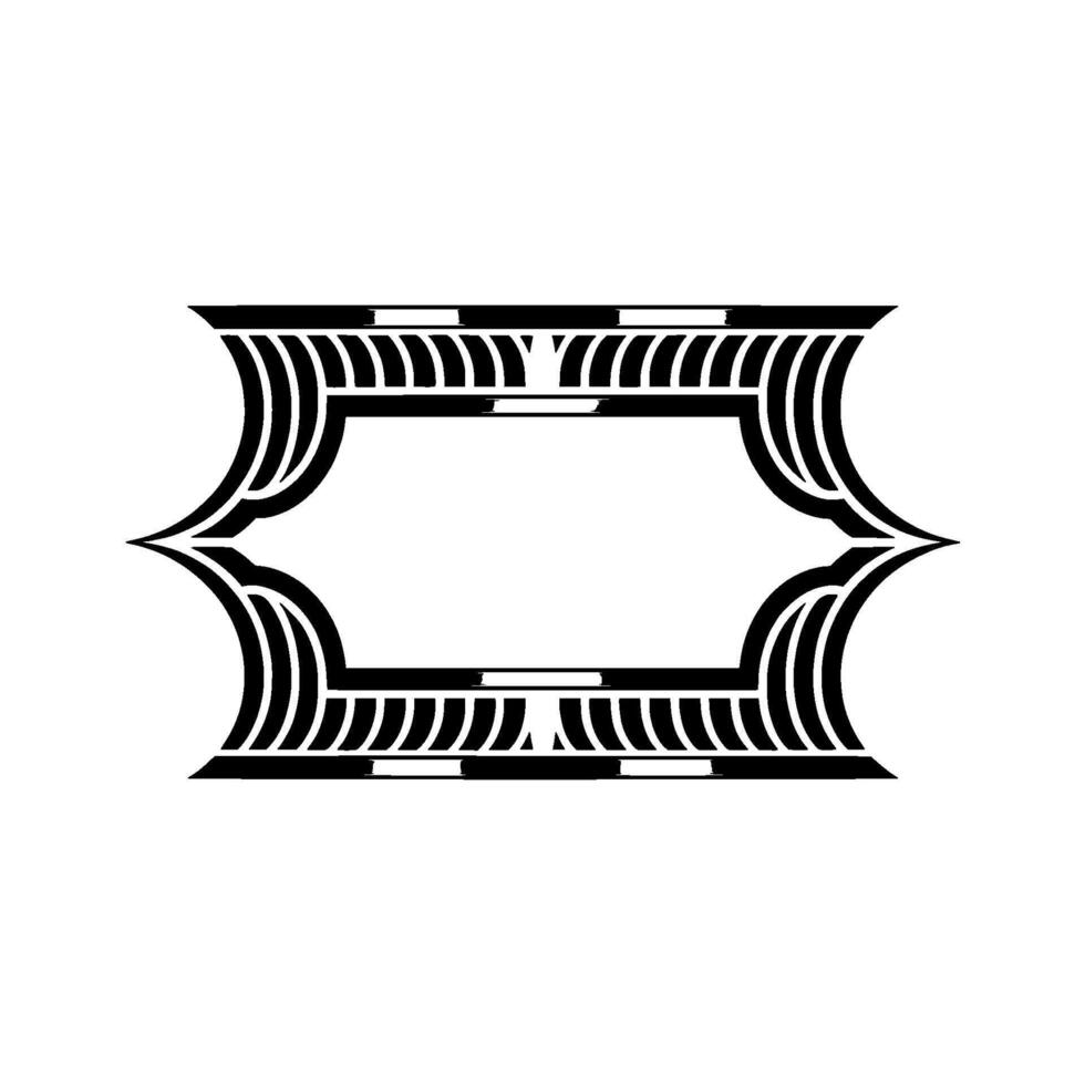 Art Deco Frame,Elegant Border, Vintage , Minimalist Style, Minimalism vector