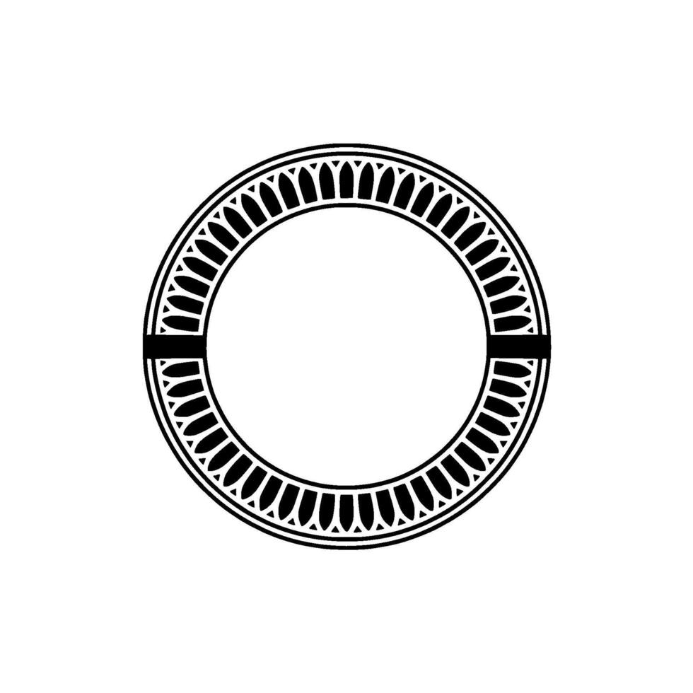 Elegant Circular Ornament, Minimalist, Decorative vector