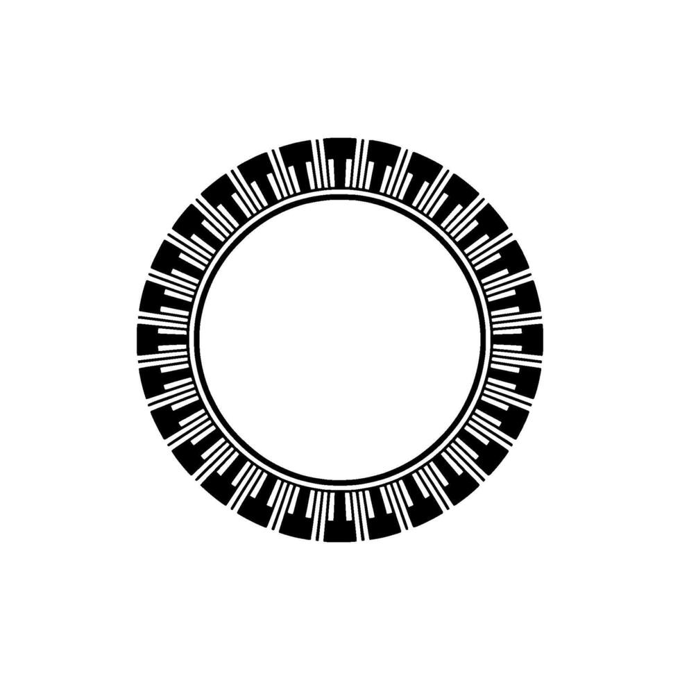 Geometric Circle Frame, Minimalist , Circular Motif, Placeholder vector