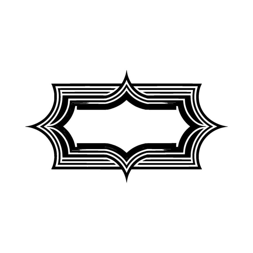 Geometric Deco Frame,Minimalist, Elegant vector