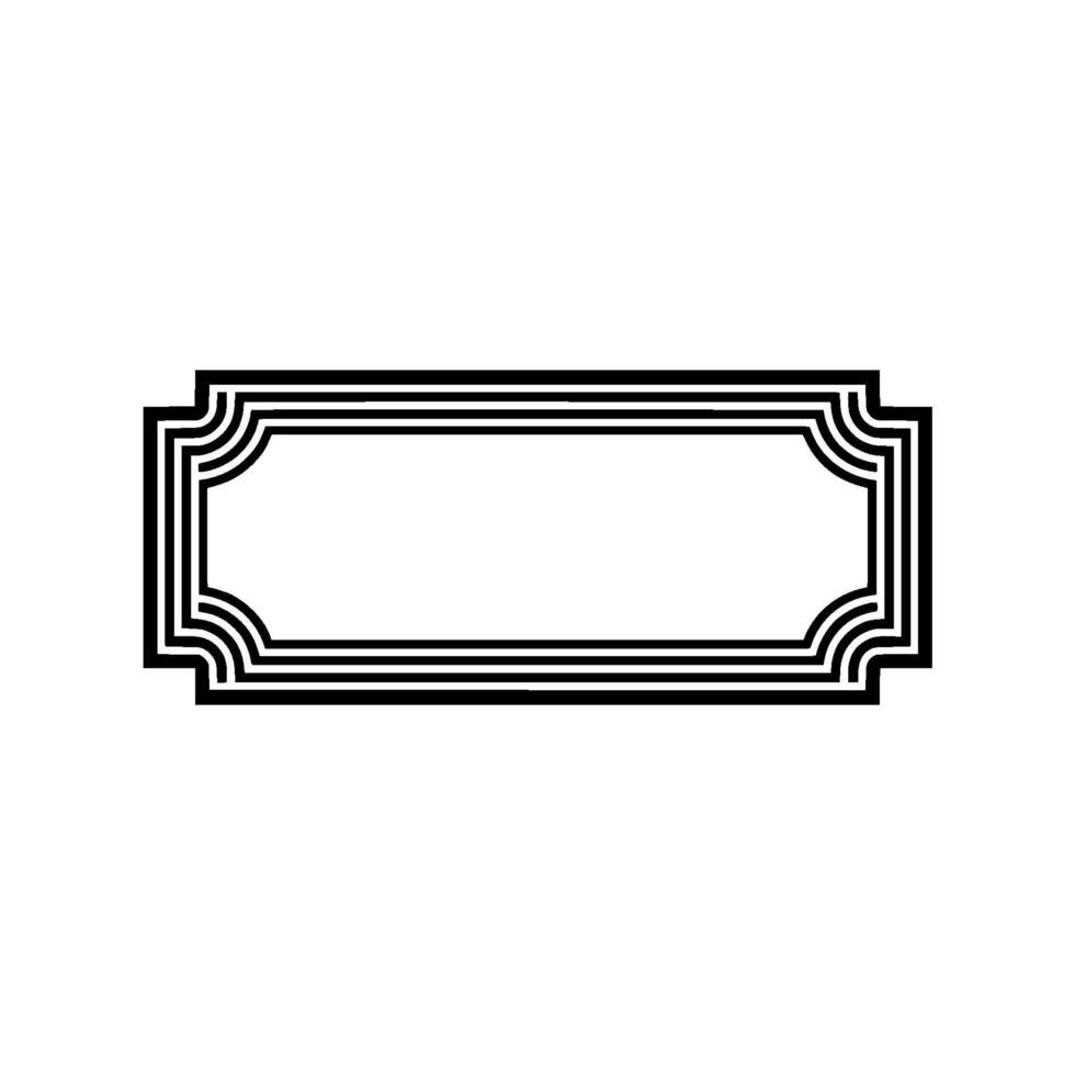 Geometric Deco Border, Minimalist, Minimalism vector