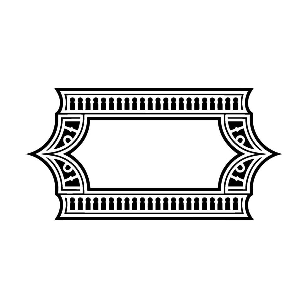 Art Deco Frame,Elegant Border, Vintage , Minimalist Style - Pattern vector