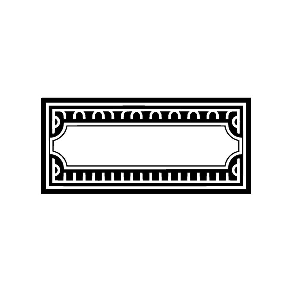 Art Deco Frame, Elegant Border, Vintage , Minimalist Style, Luxury vector