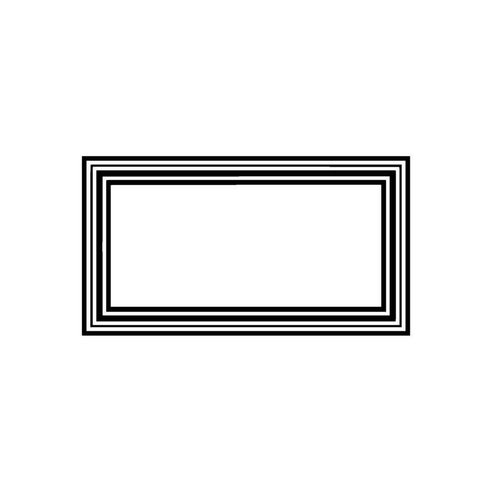 Minimalist Frame, Negative Space, Modern Element vector