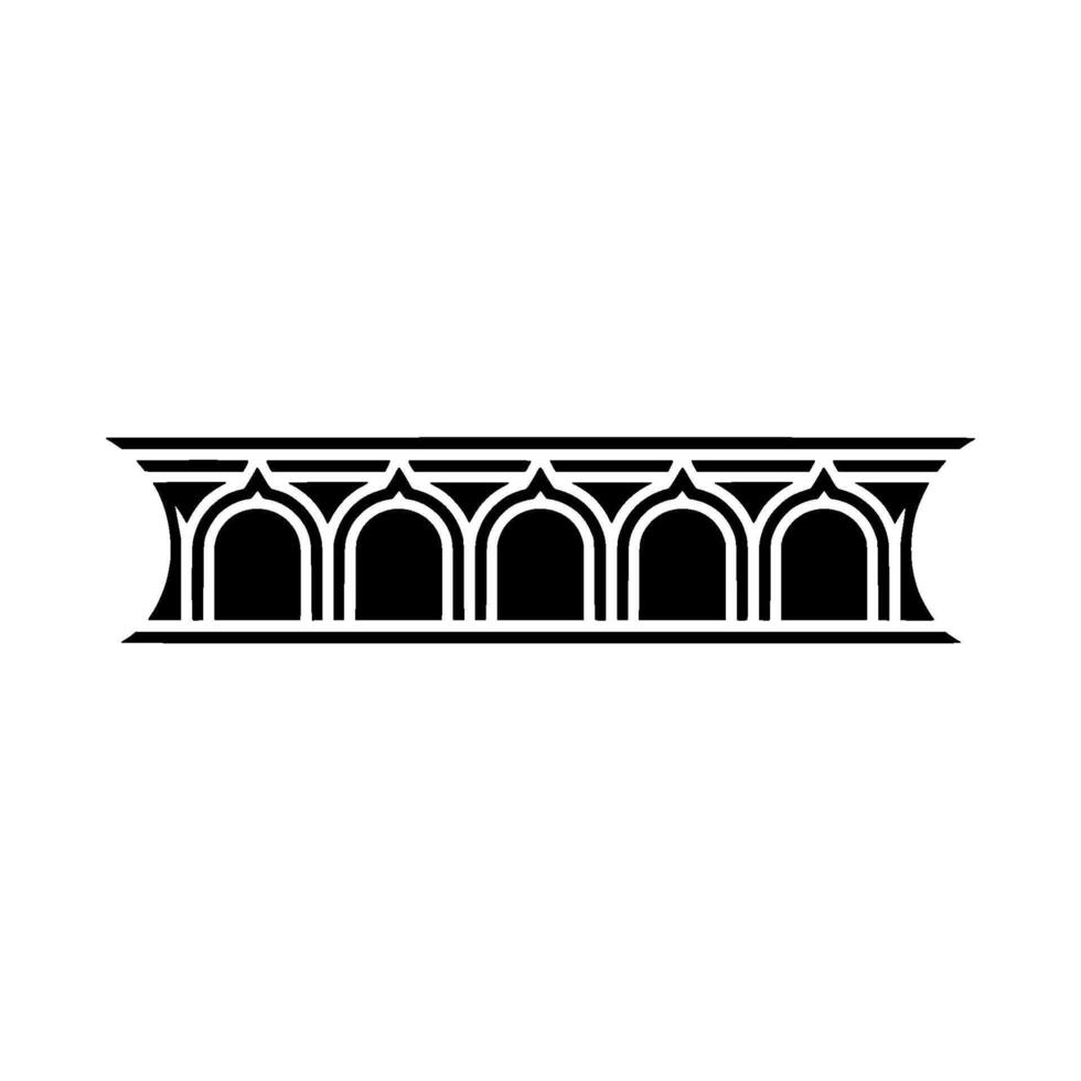 Geometric Archway,Minimalist , Architectural Motif, Gothic vector