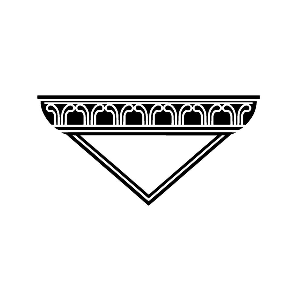 Geometric Archway, Minimalist , Classical Ornamentation vector