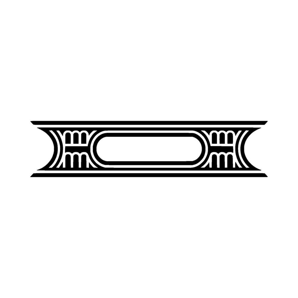 Egyptian Deco Border, Vintage Ornamentation, Elegant vector