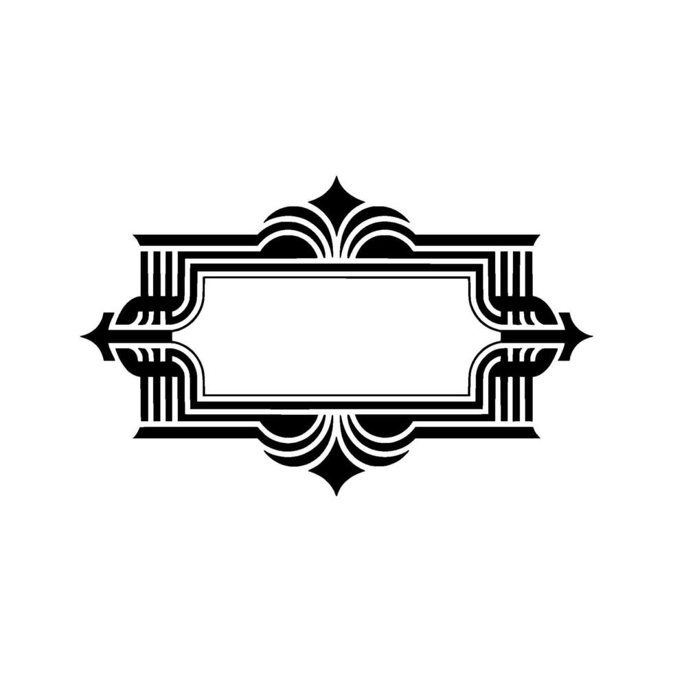 Art Deco Frame,Elegant Border, Vintage, Geometric vector