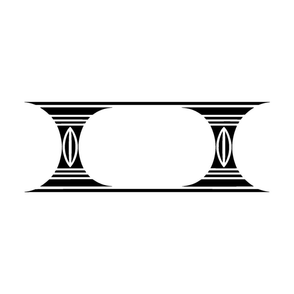 Geometric Deco Frame, Minimalist , Elegant Border, Division vector