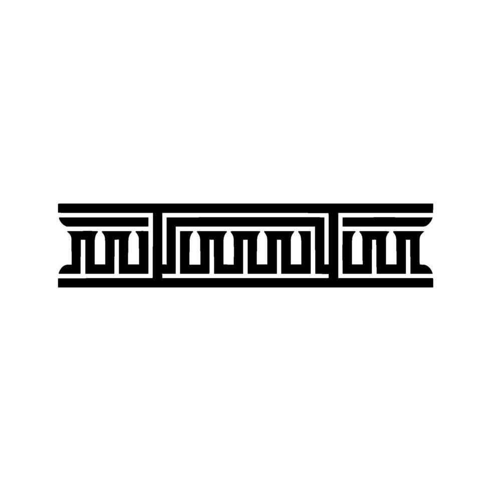 Geometric Column Border, Minimalist , Classical Motif vector