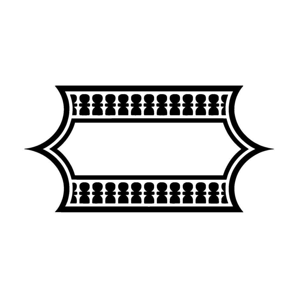 Art Deco Ornamented Frame, Vintage Elegance vector
