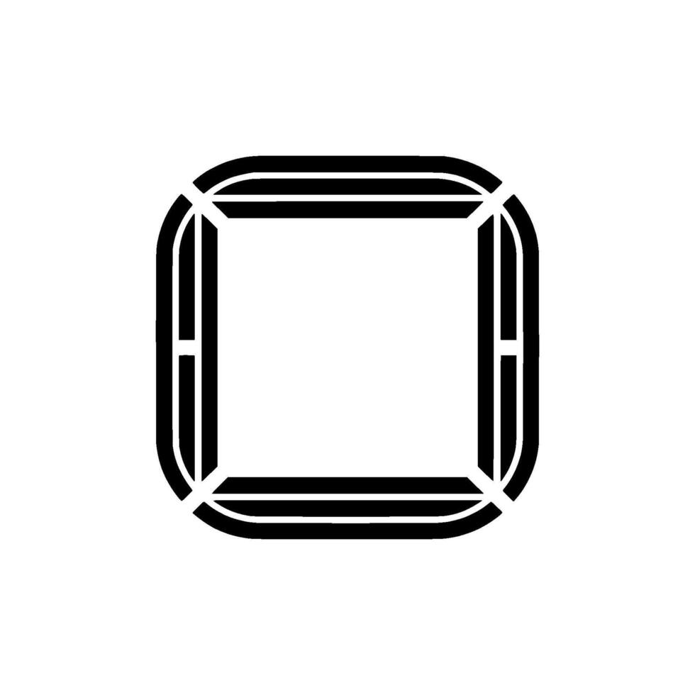 Geometric Frame, Minimalist , Blank Canvas, Geometry vector