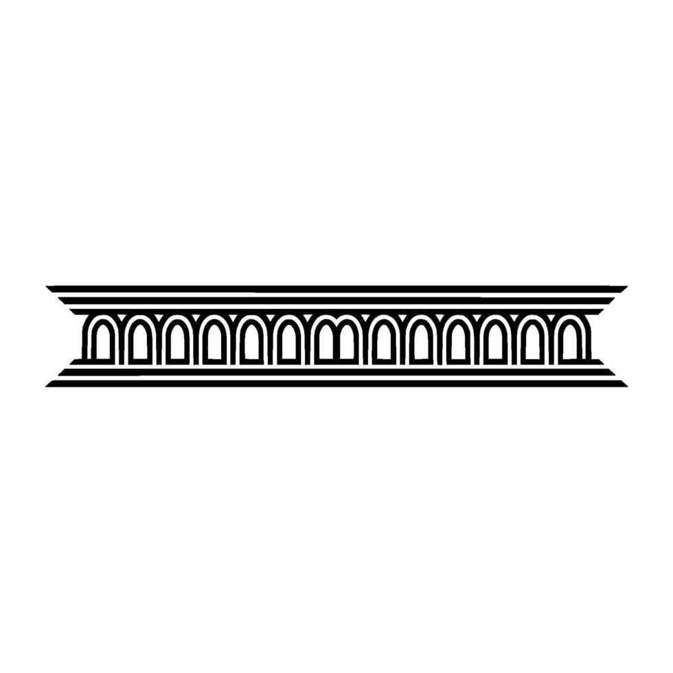 Art Deco Border, Geometric Ornamentation, Elegant, Linear vector