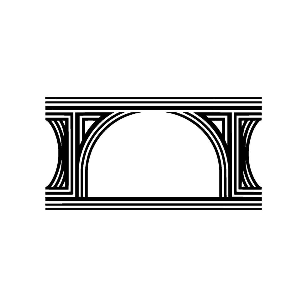 Geometric Archway, Minimalist , Modern Abstract - Arch vector