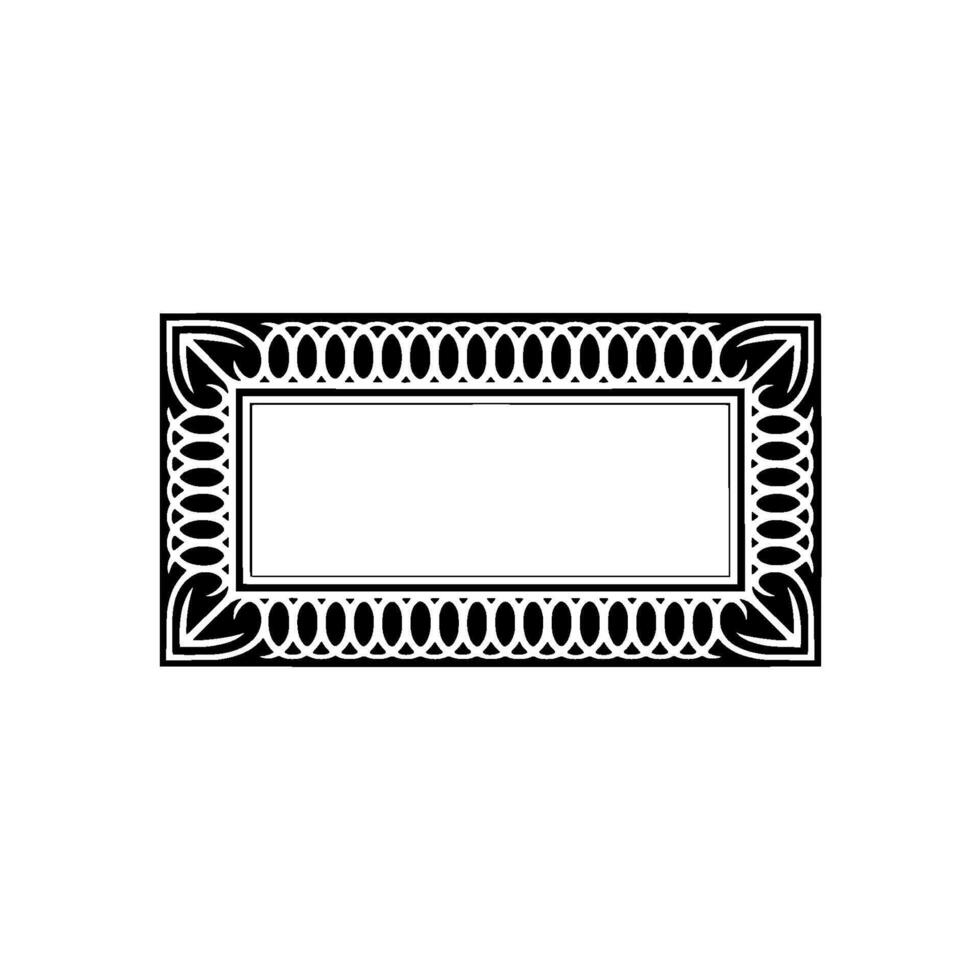 Elegant Border Frame, Vintage , Minimalist Composition vector