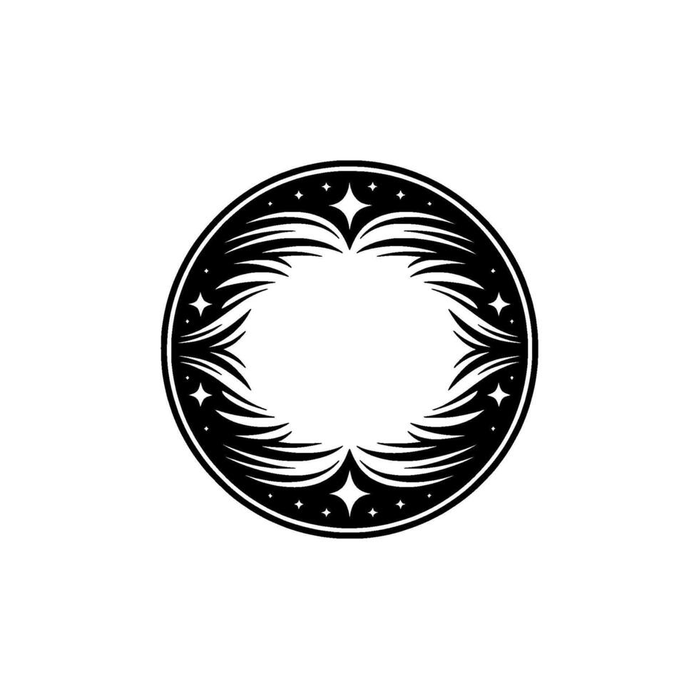Tribal Starburst Emblem - Vintage vector