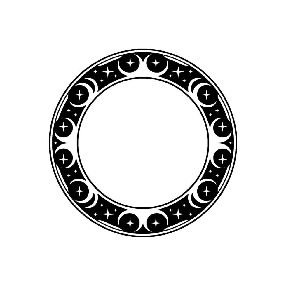 Celestial Portal Frame, Intricate vector