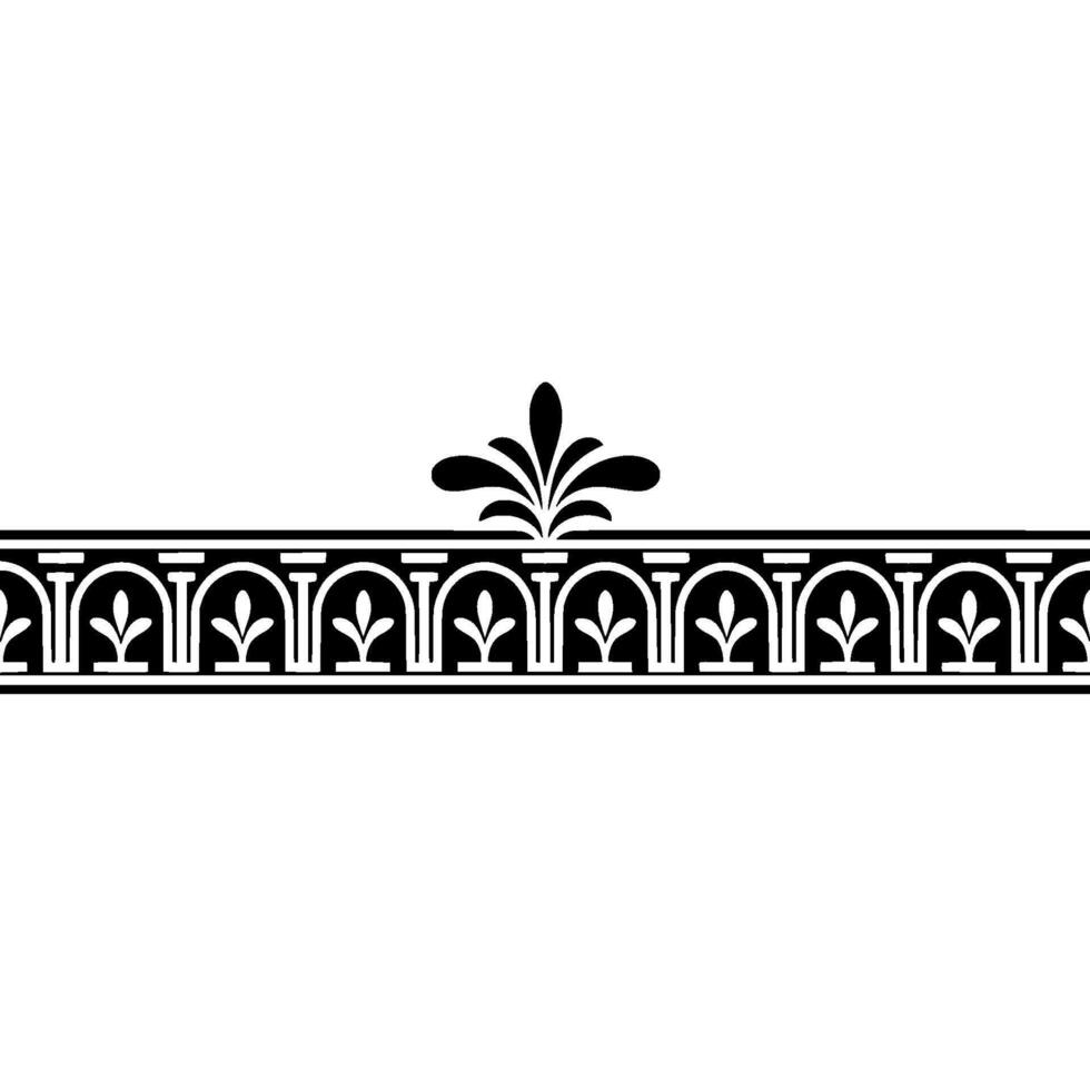Elegant Ornamental Border, Vintage , Classic Motif vector