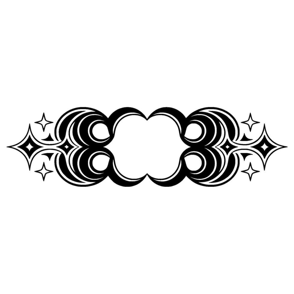 Intricate Tribal Ornament, Stylized Border, Celestial vector