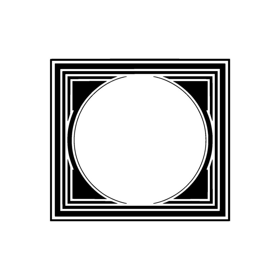 Geometric Circle Frame, Minimalist , Subtle Texture, Minimalism vector