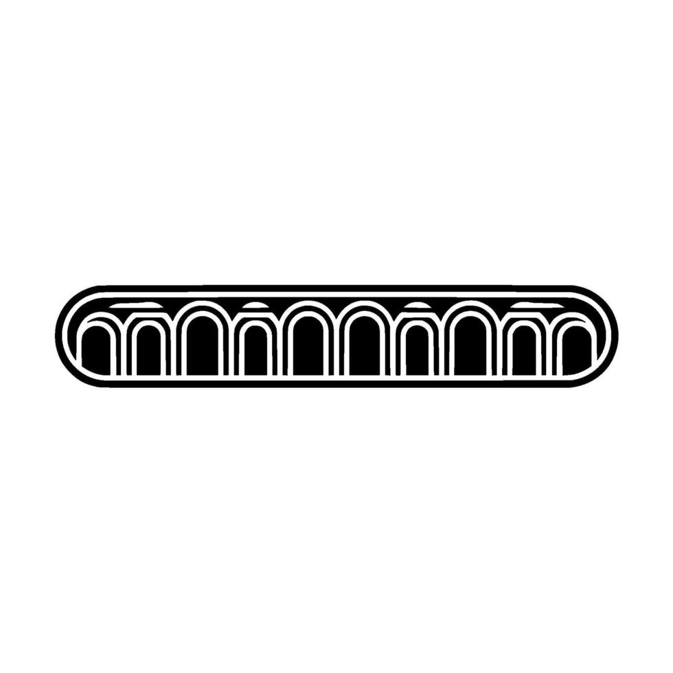 Minimalist Curved Line Divider, Modern Element vector