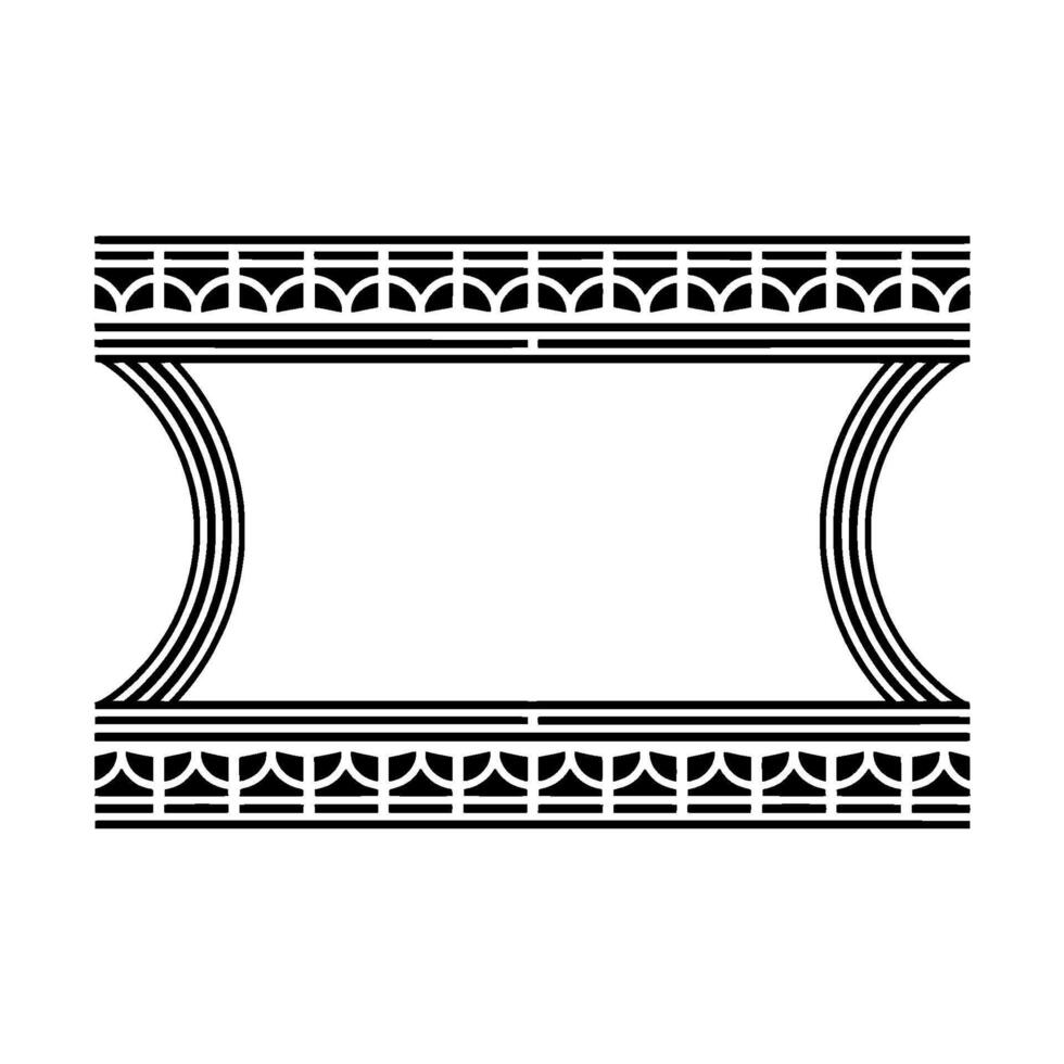Geometric Deco Frame,Minimalist, Ornamentation vector