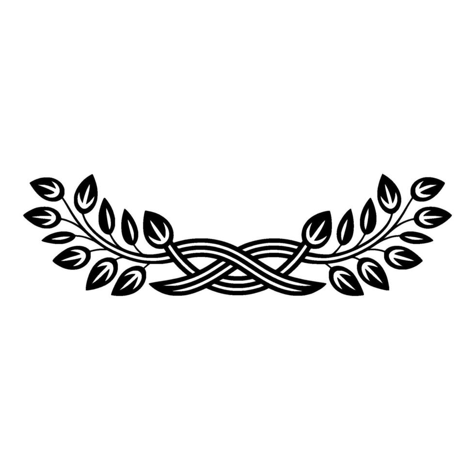 Elegant Wreath Border,Vintage Botanical vector