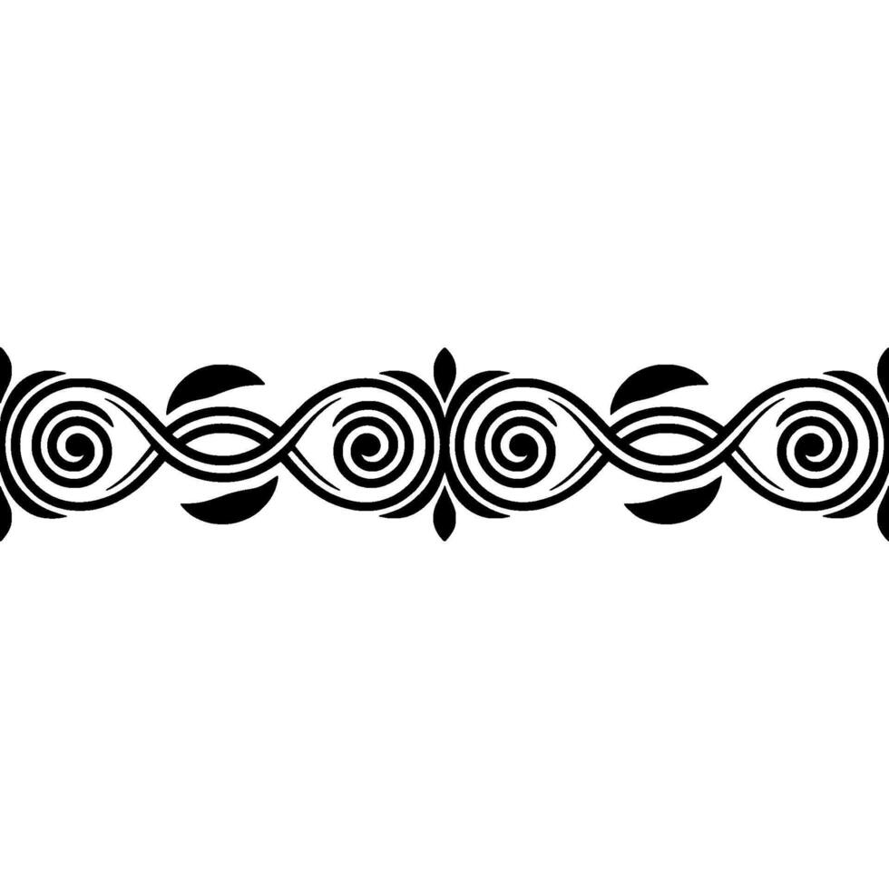 Elegant Swirl Border, Vintage Element, Swirls vector