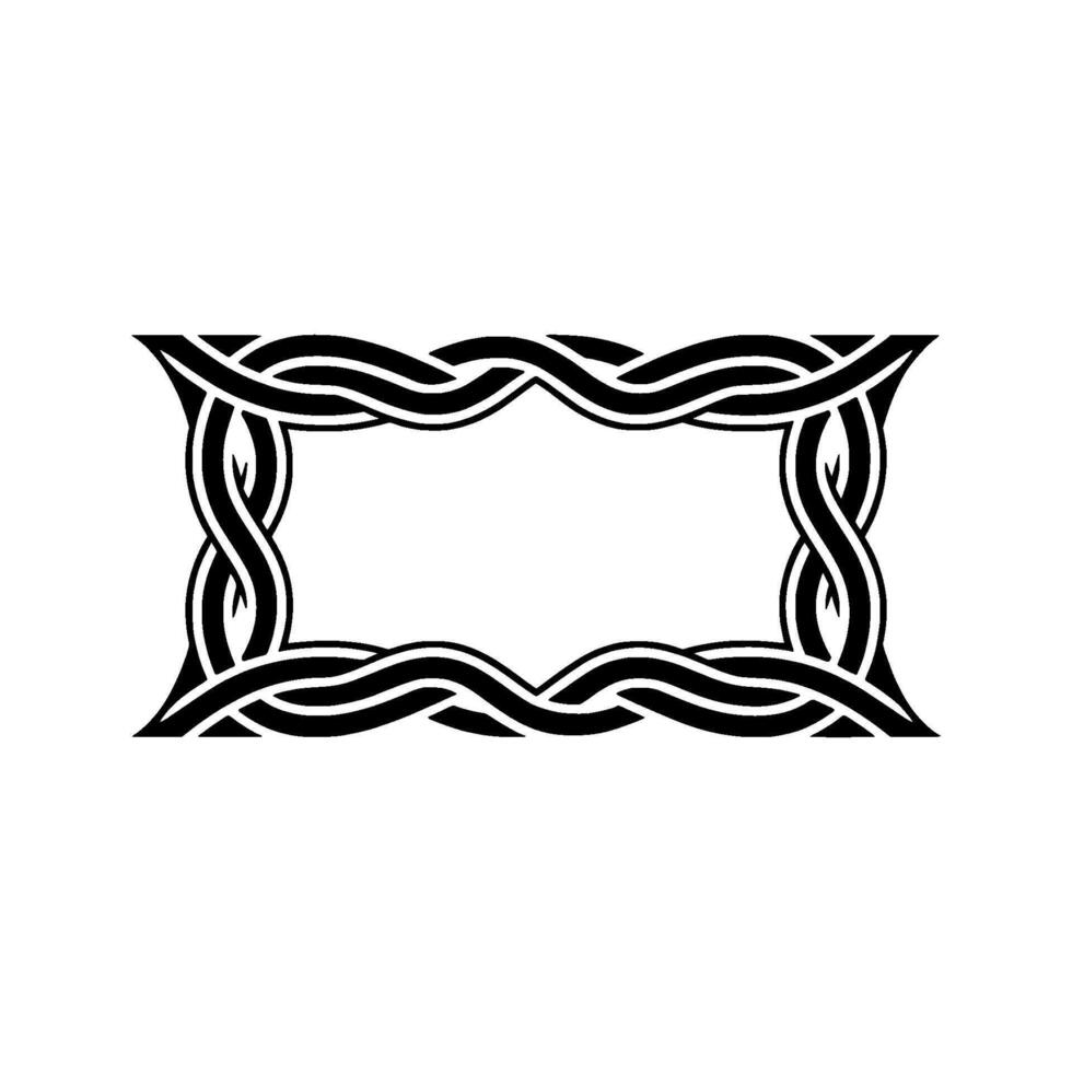 Intricate Celtic Frame, Vintage , Symbolic Border vector