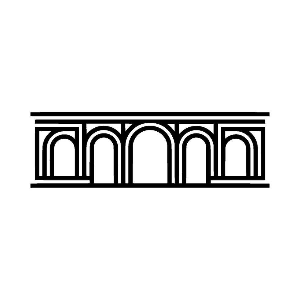 Geometric Archway, Minimalist , Modern Architecture, Arch vector