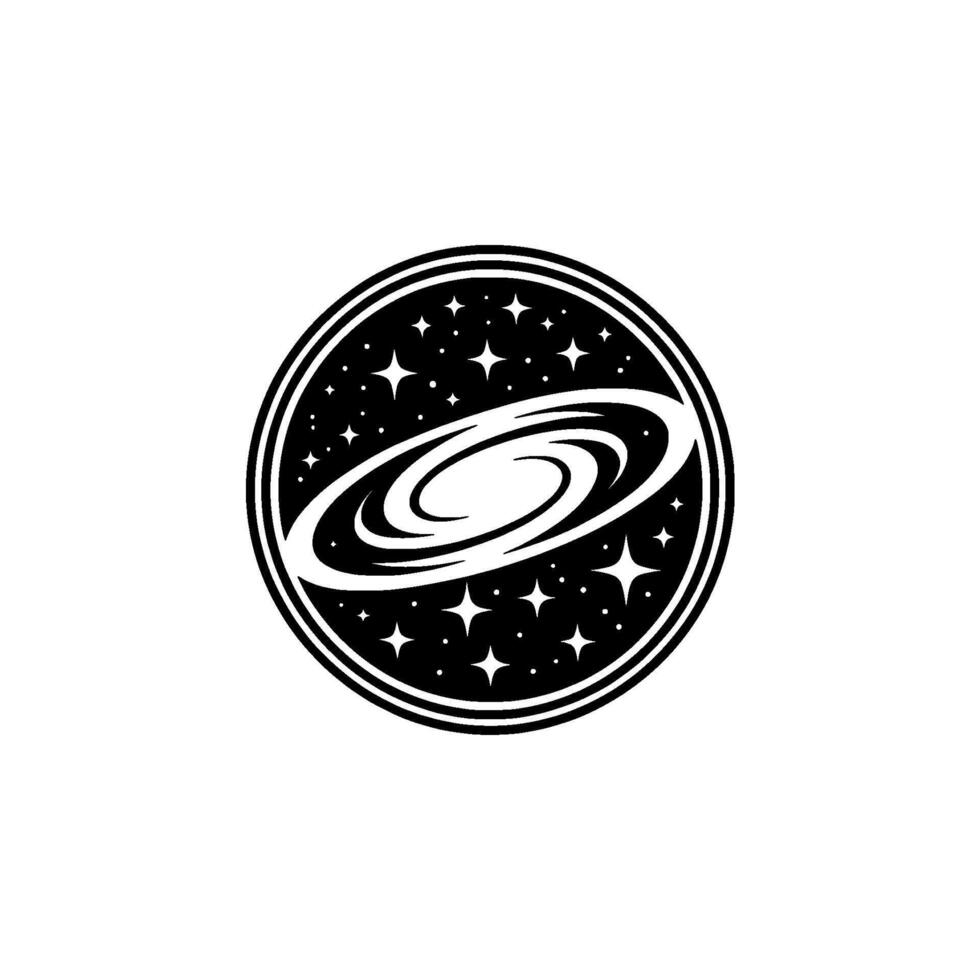 Celestial Spiral Emblem - Galactic vector