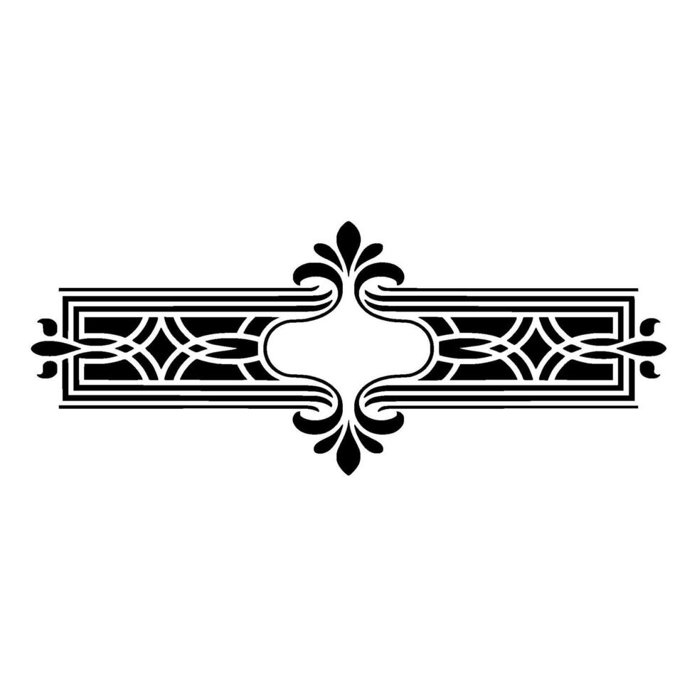Elegant Art Deco Border Element, Vintage, Artdeco vector