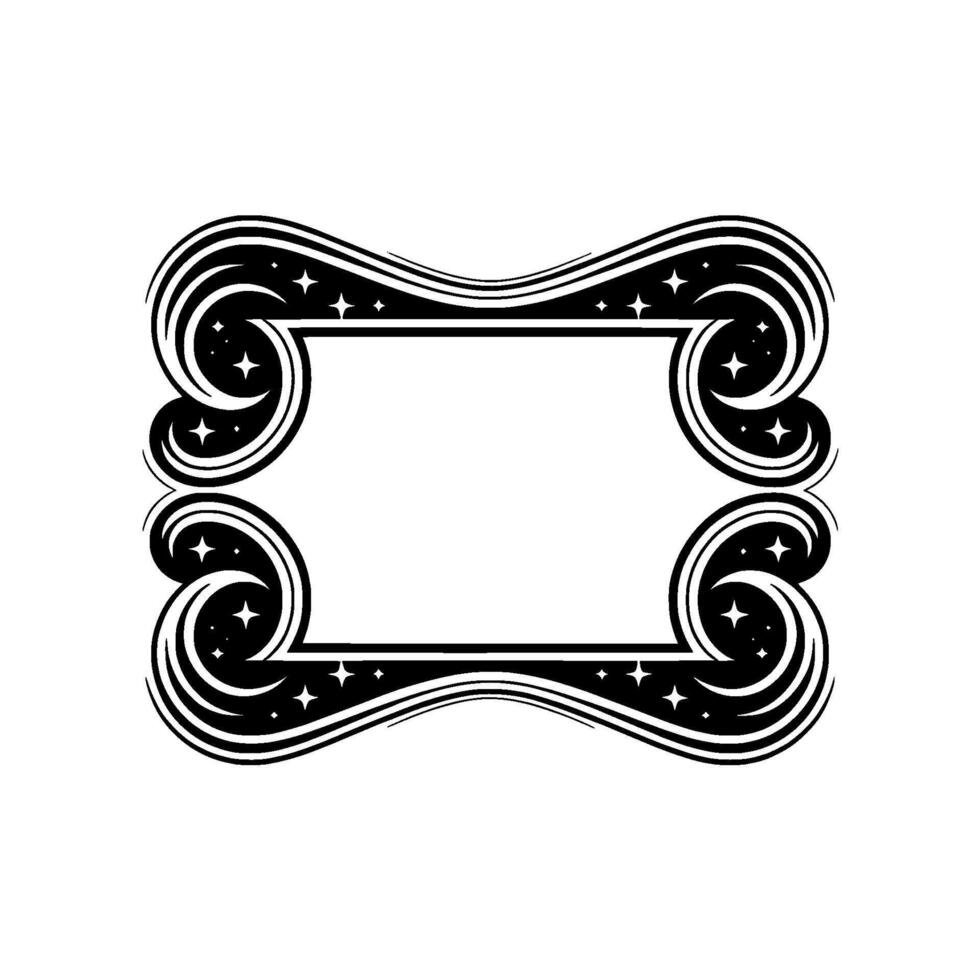 Art Deco Starburst Frame Elegant Vintage vector