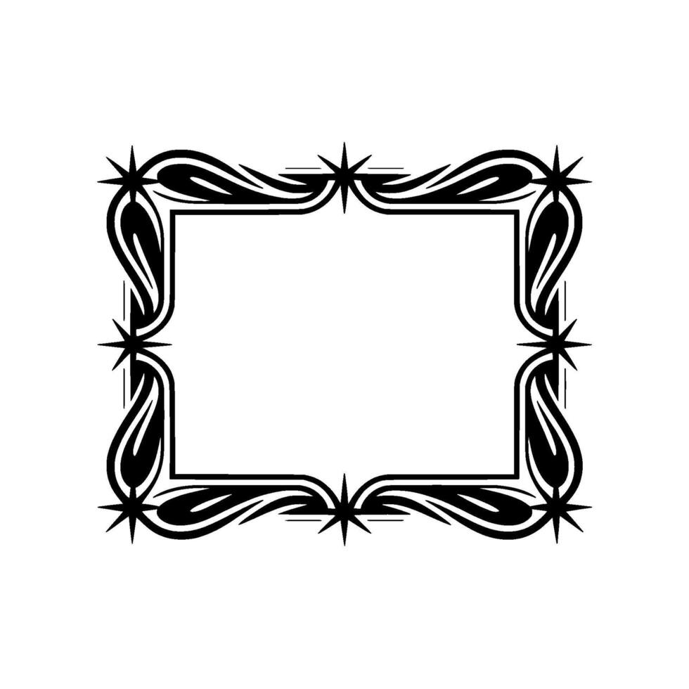 Intricate Tribal Frame, Vintage Aesthetic, Decorative Border vector