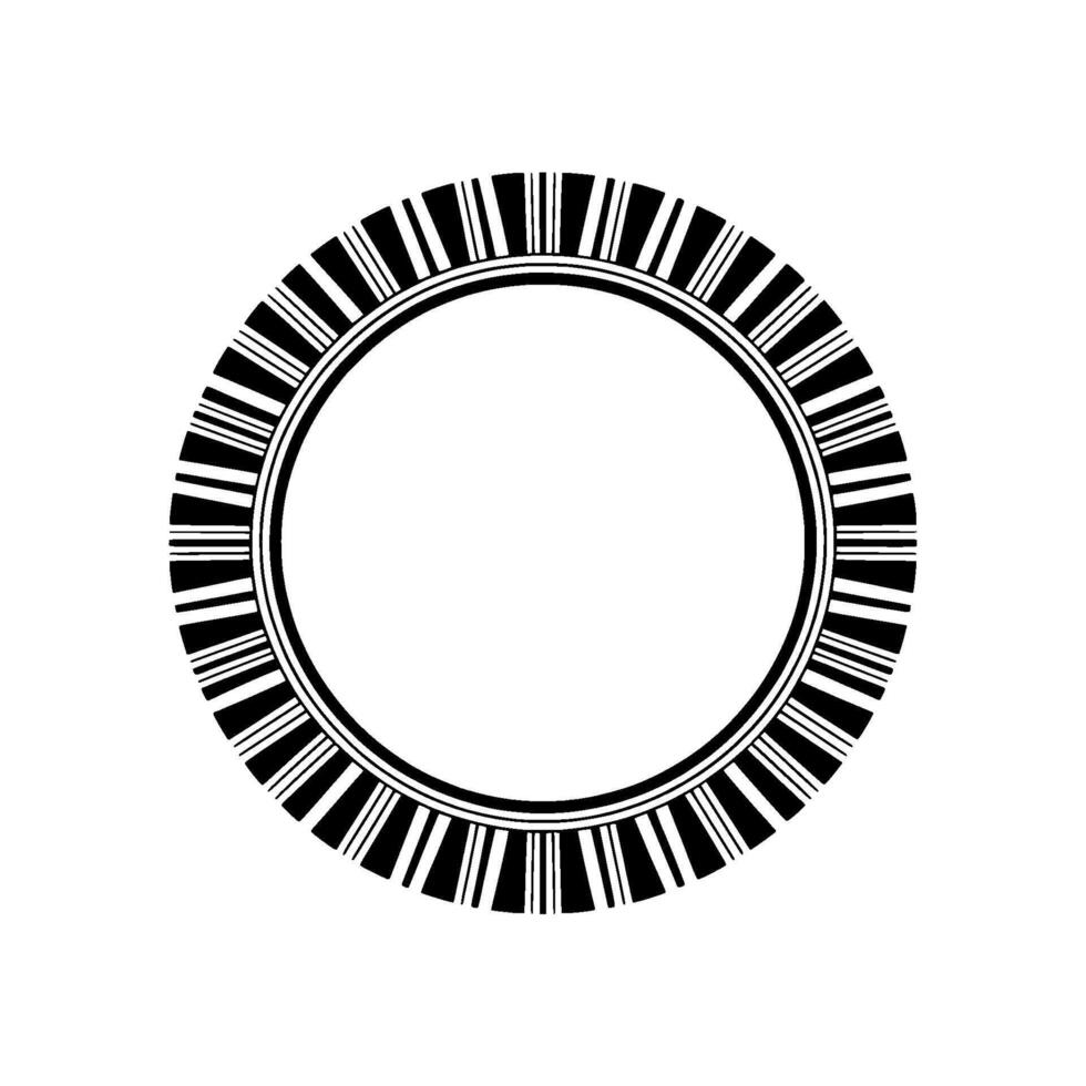 Geometric Circle Frame, Minimalist , Modern Aesthetic, Outline vector