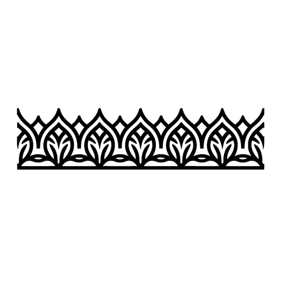 Intricate Celtic Border, Elegant Ornamentation - Ornament vector