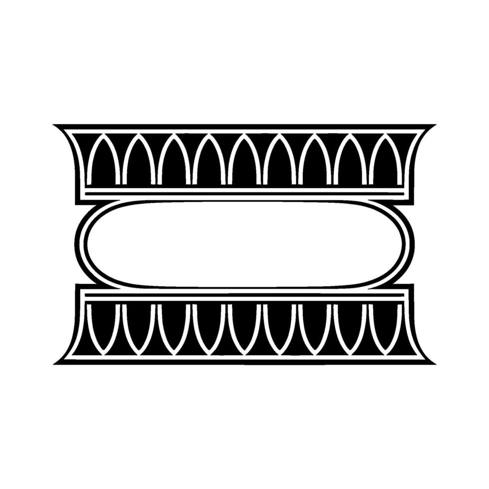 Art Deco Frame, Elegant Ornament, Minimalist - Geometric vector