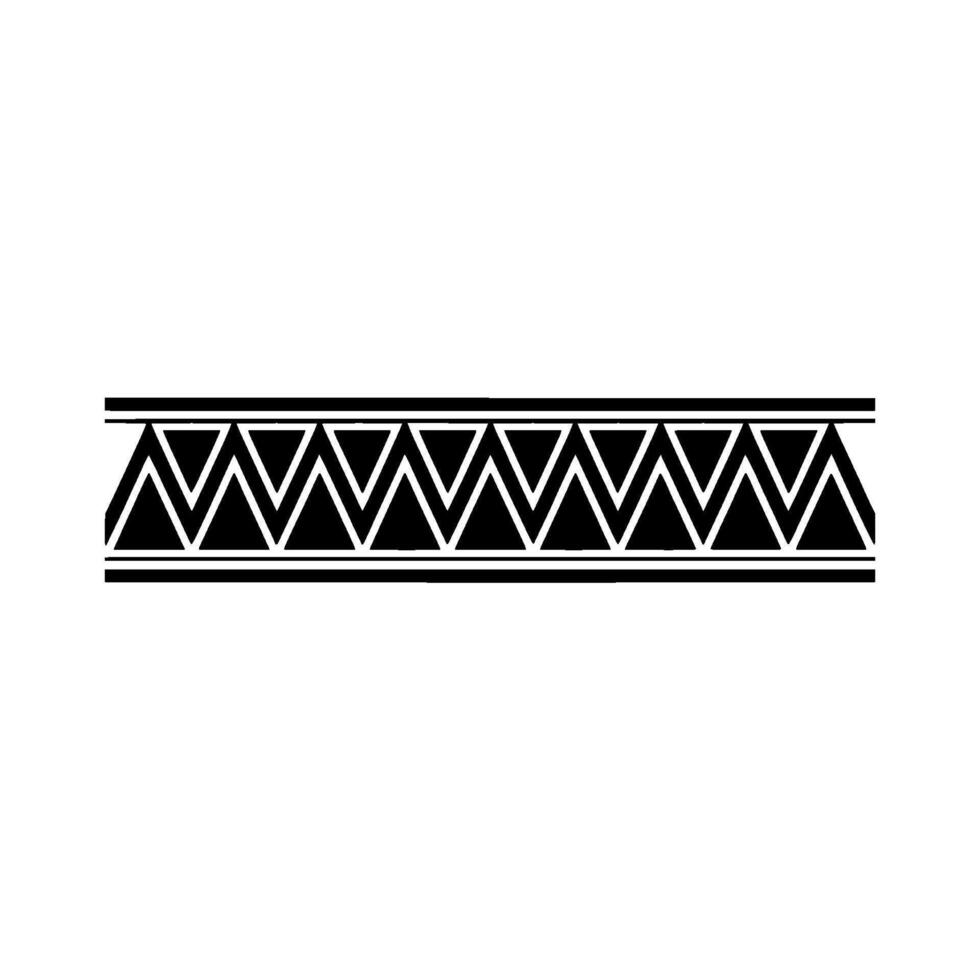 Geometric Tribal Border,Minimalist, Modern vector