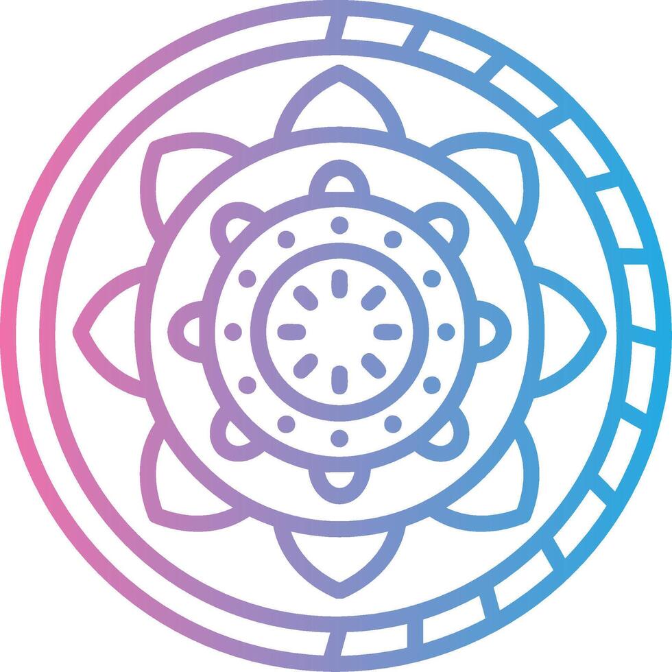 Mandala Simplified Tech Element vector