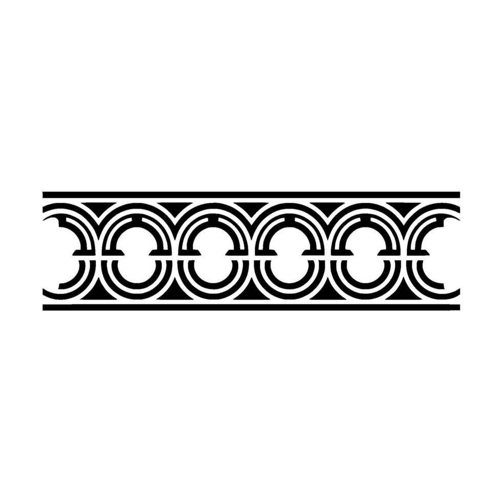 Geometric Celtic Border, Stylized Ornamentation vector