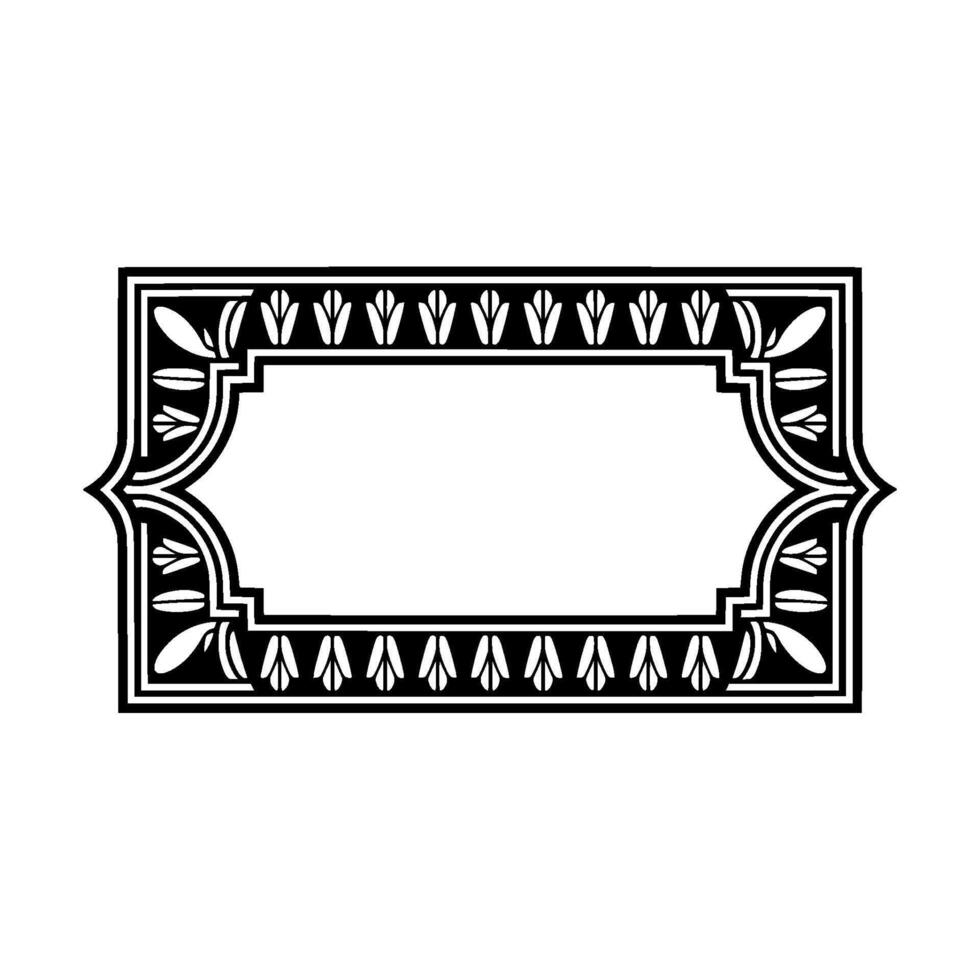 Art Deco Frame, Geometric Ornamentation, Elegant Border, Artdeco vector