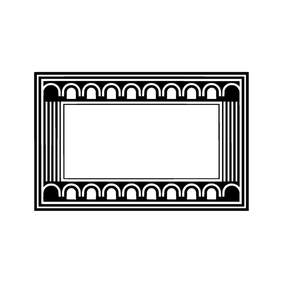 Geometric Frame, Minimalist , Retro Aesthetic vector