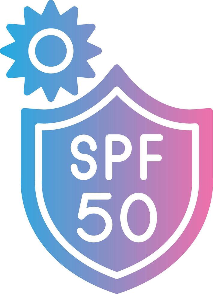 The logo for spf 50 vector