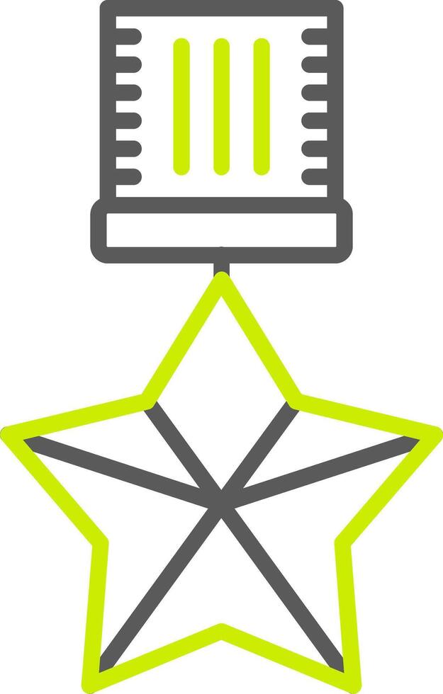 A star with a ribbon on it vector