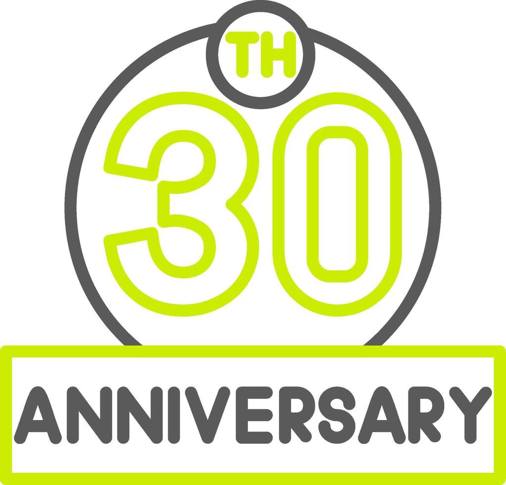 The 30th anniversary logo vector
