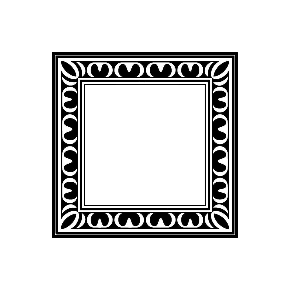 Geometric Frame, Minimalist , Vintage Aesthetic, Ornament vector