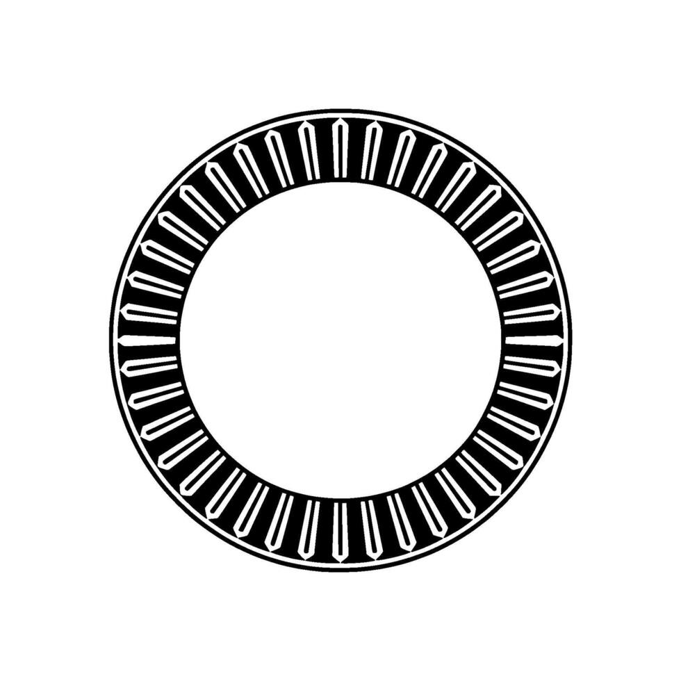 Geometric Circle Frame, Minimalist , Modern Abstract, Monochrome vector