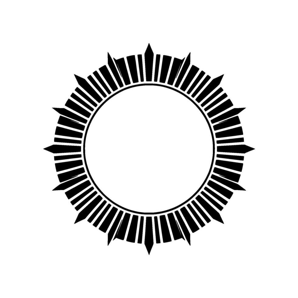 Geometric Radial Starburst, Minimalist, Abstract vector